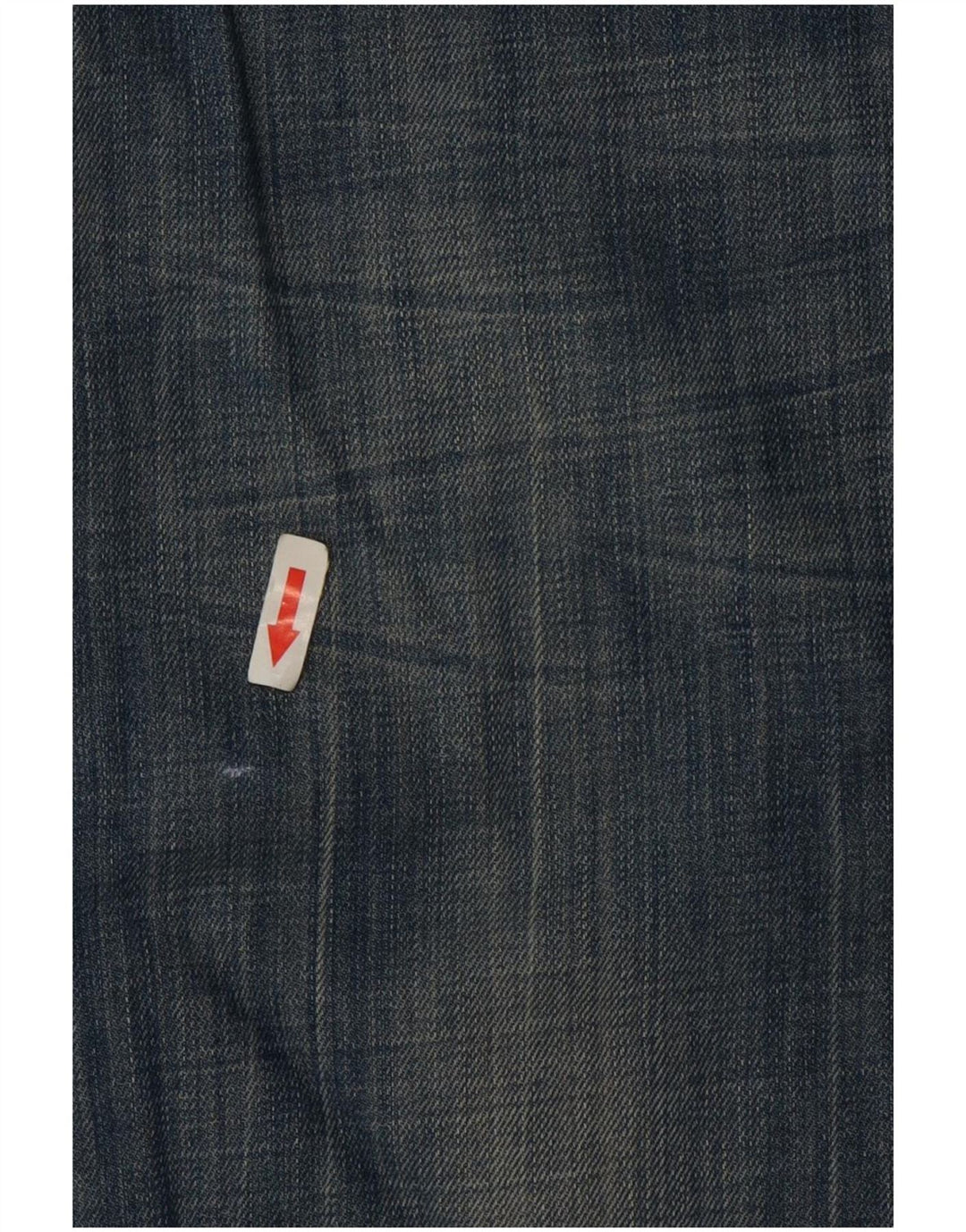 Levi's Damen 570 Distressed Straight Jeans W32 L28 Blaue Baumwolle