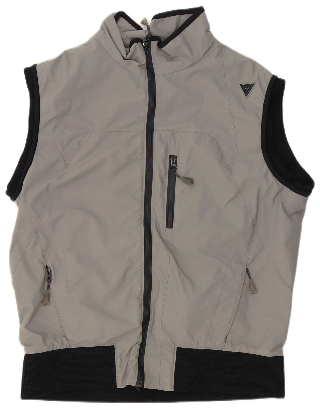 Dainese Herren-Gilet UK 40, großes graues Colourblock-Polyester