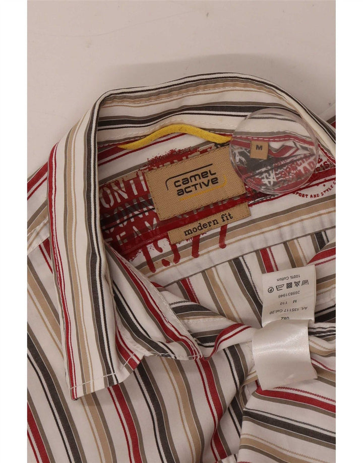 Camel Active Herren Kurzarmhemd Medium Mehrfarbig gestreift