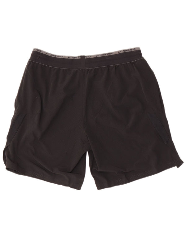 Nike Herren Dri Fit Sportshorts, groß, aus schwarzem Polyester