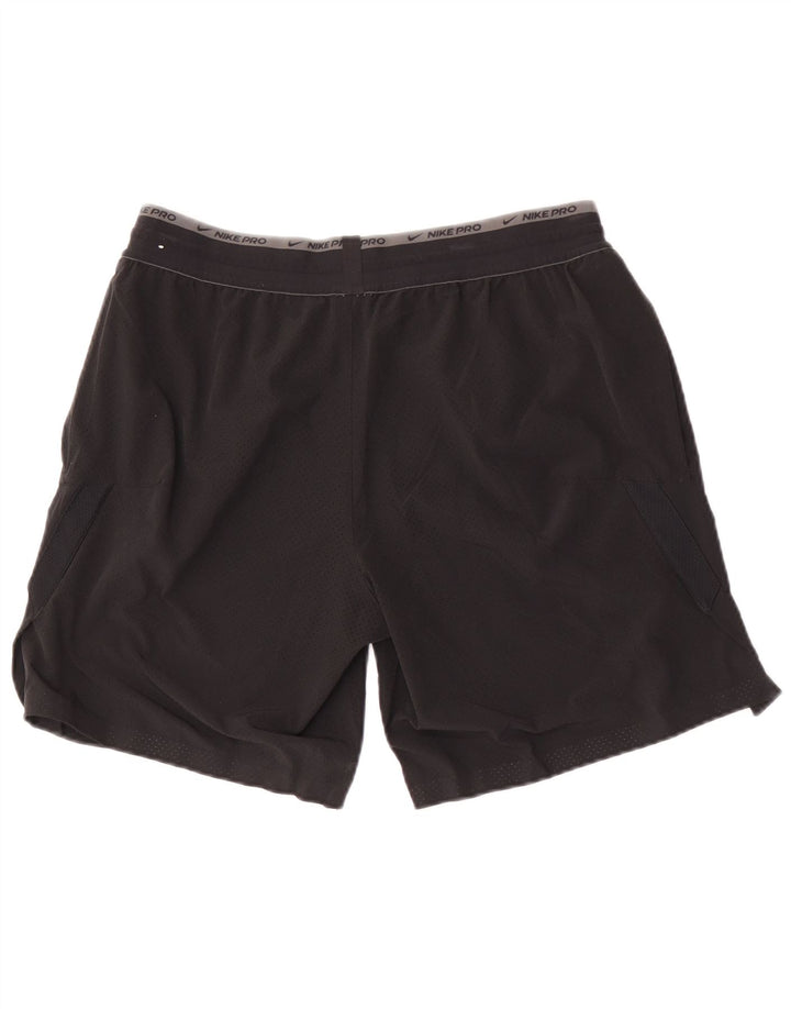 Nike Herren Dri Fit Sportshorts, groß, aus schwarzem Polyester