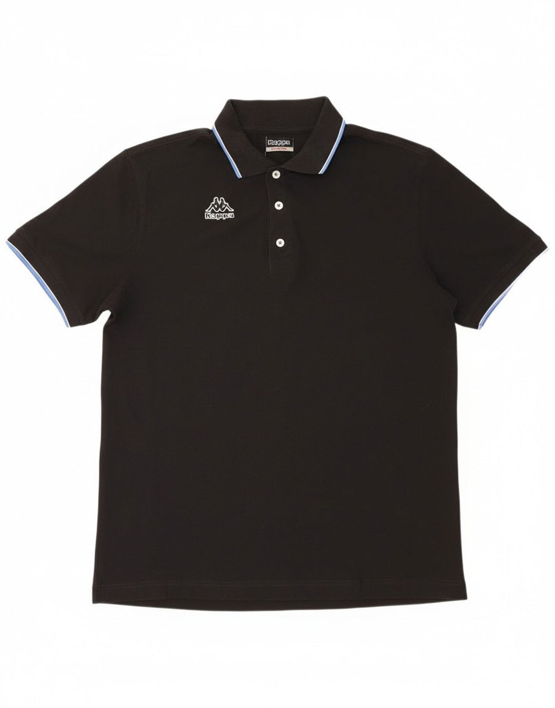 Kappa Herren Poloshirt XL Schwarz Baumwolle