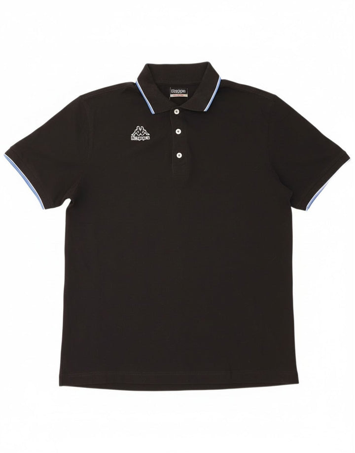 Kappa Herren Poloshirt XL Schwarz Baumwolle