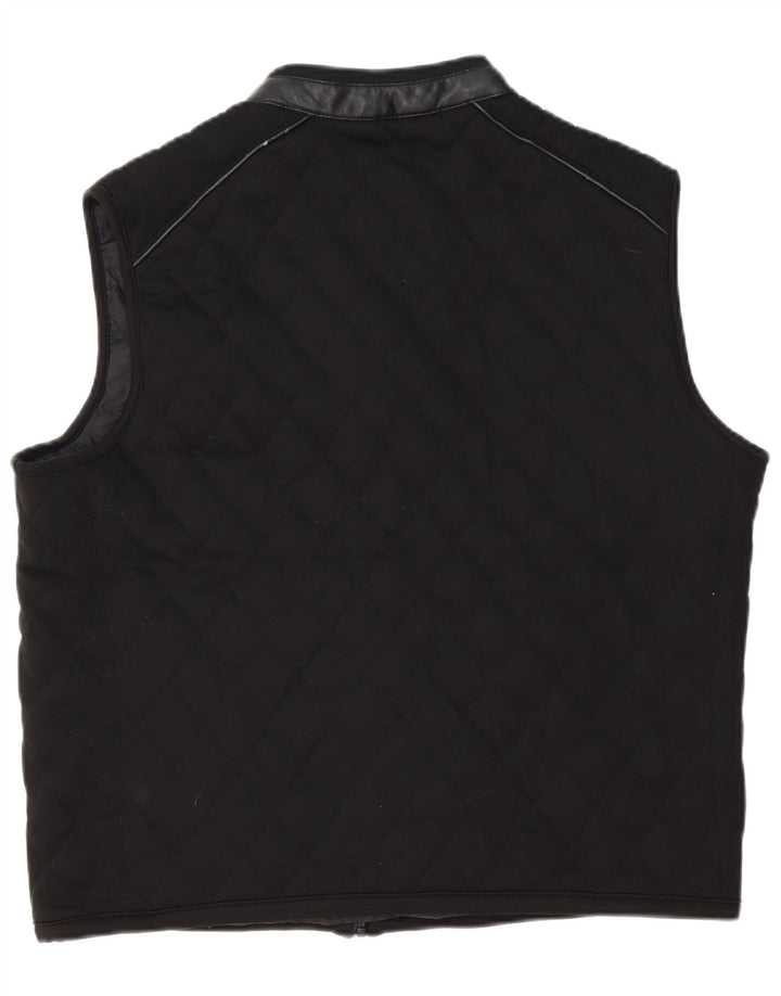 Zara Herren Steppweste UK 42 XL Schwarz Polyester