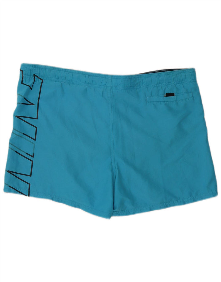 Nike Herren-Badeshorts mit Grafik, groß, aus blauem Polyester