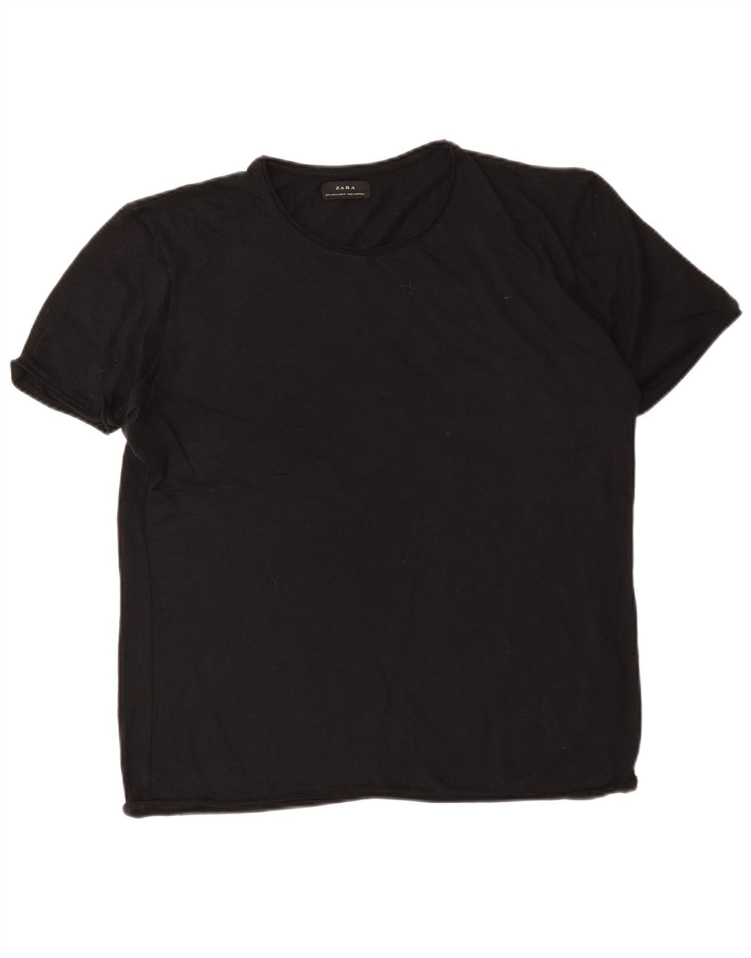 Zara Herren T-Shirt Top XL Schwarz