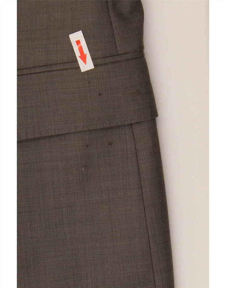 Hugo Boss Herren Super 120's 2-Knopf-Blazerjacke UK 38 Mittelgraue Wolle