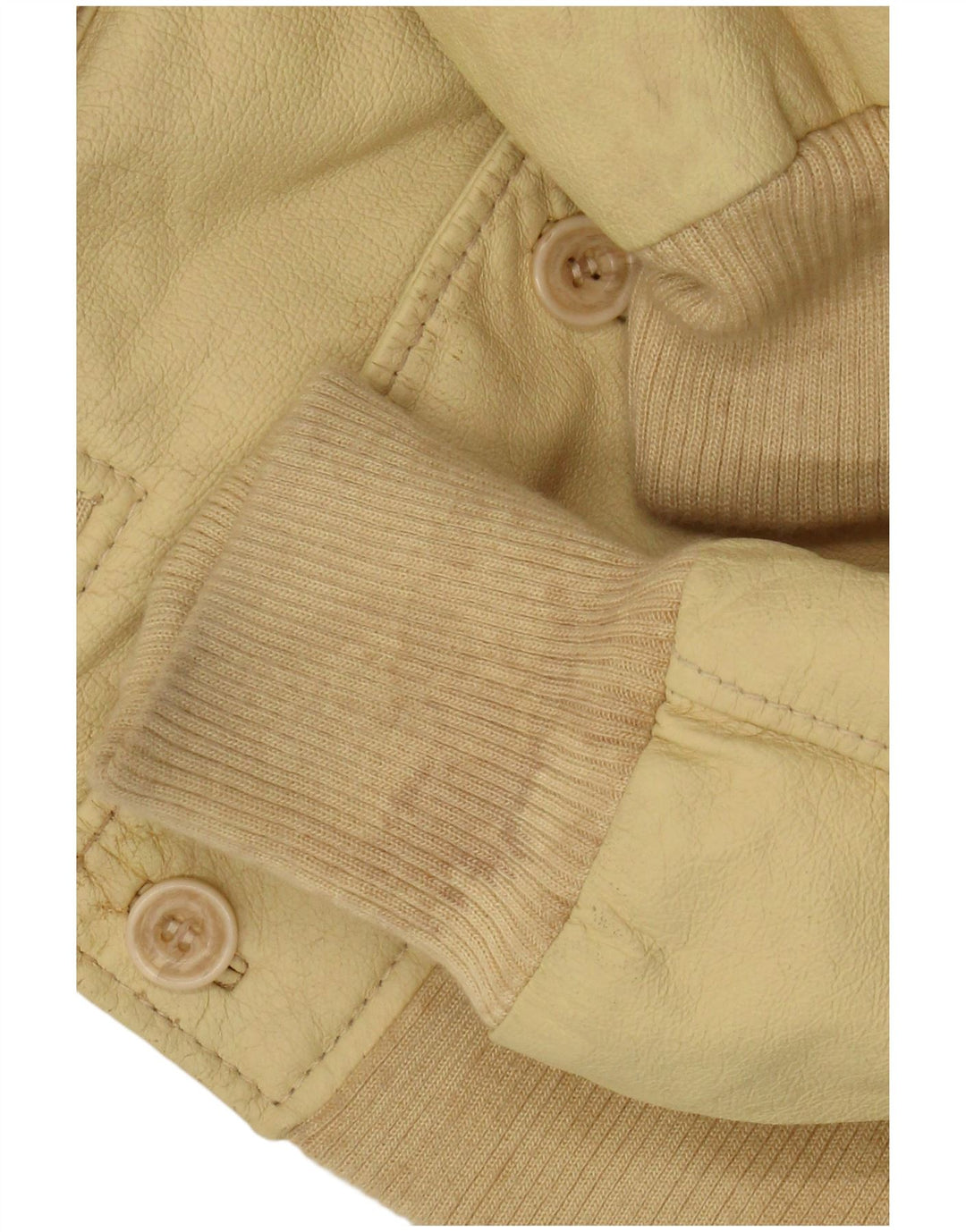 Vintage Herren Lederjacke IT 50 Großes gelbes Leder