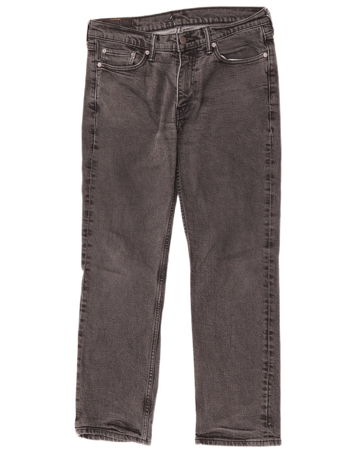 Levi's Herren 514 Straight Jeans W33 L30 Graue Baumwolle