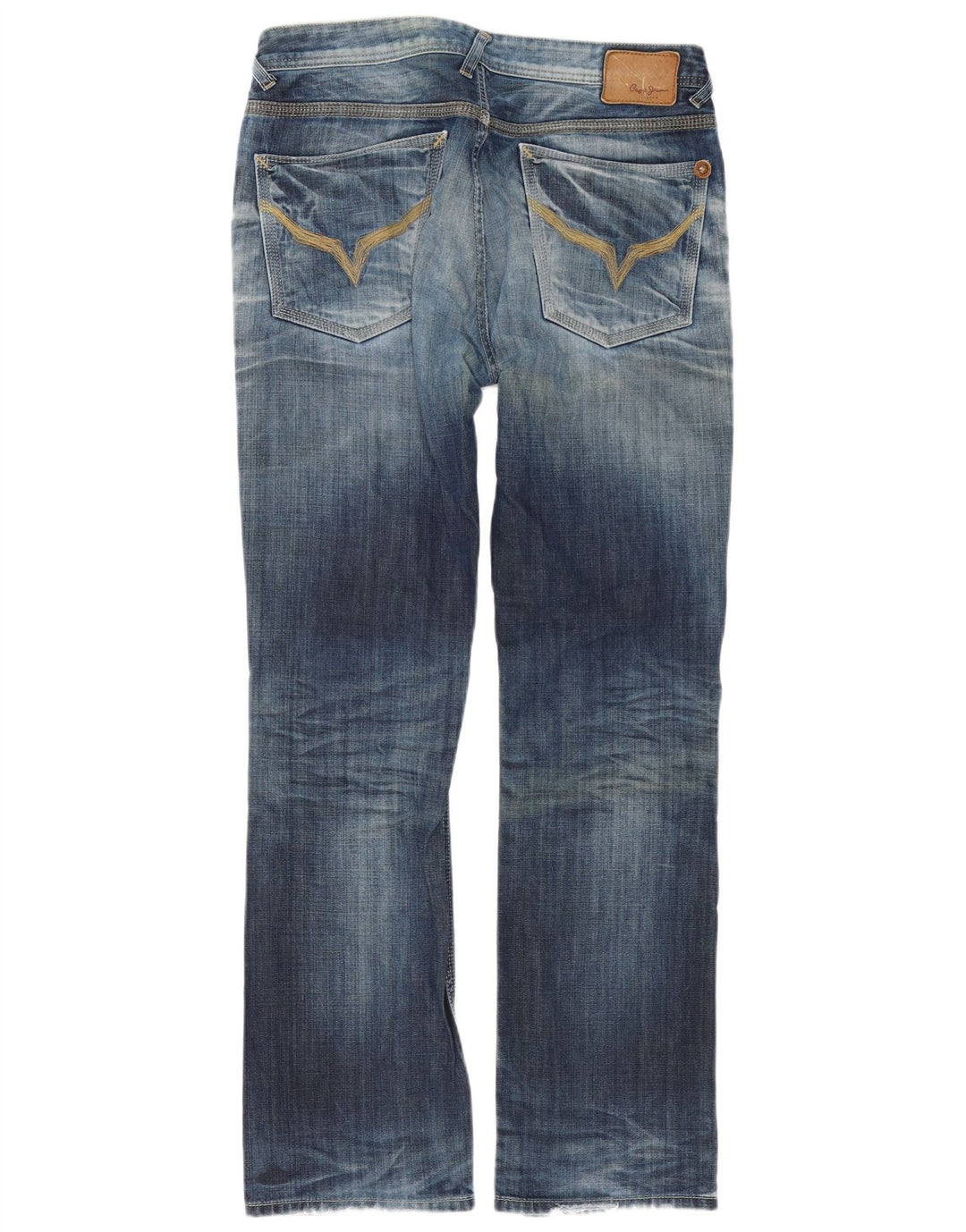 PEPE Jeans Herren Bootcut W34 L34 Blaue Baumwolle