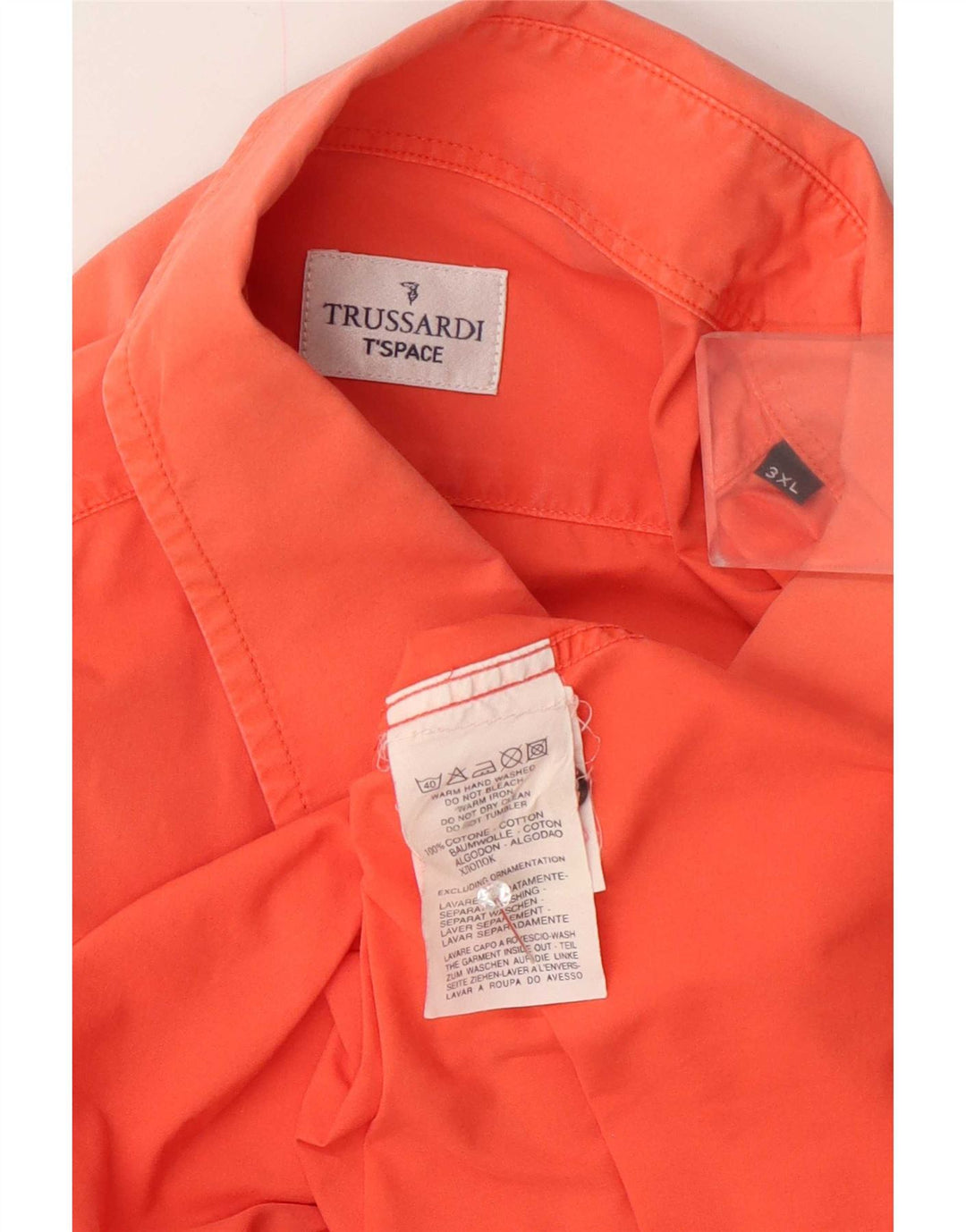 Trussardi Herrenhemd 3XL Rosa Baumwolle