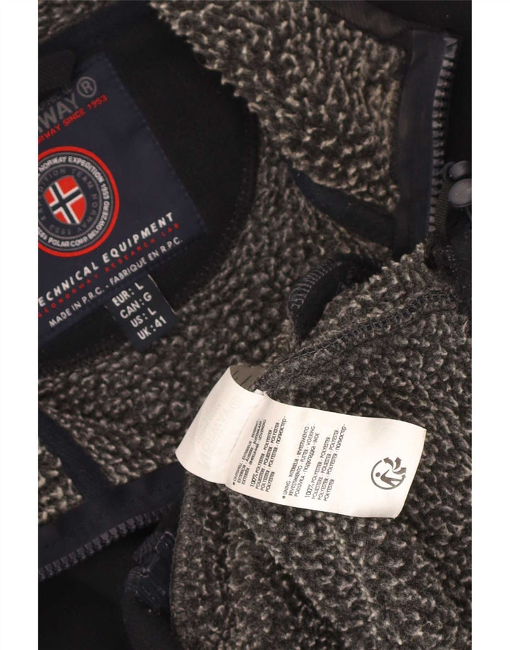 Geographical Norway Herren-Fleecejacke, UK 41, Größe L, Marineblau, Polyester