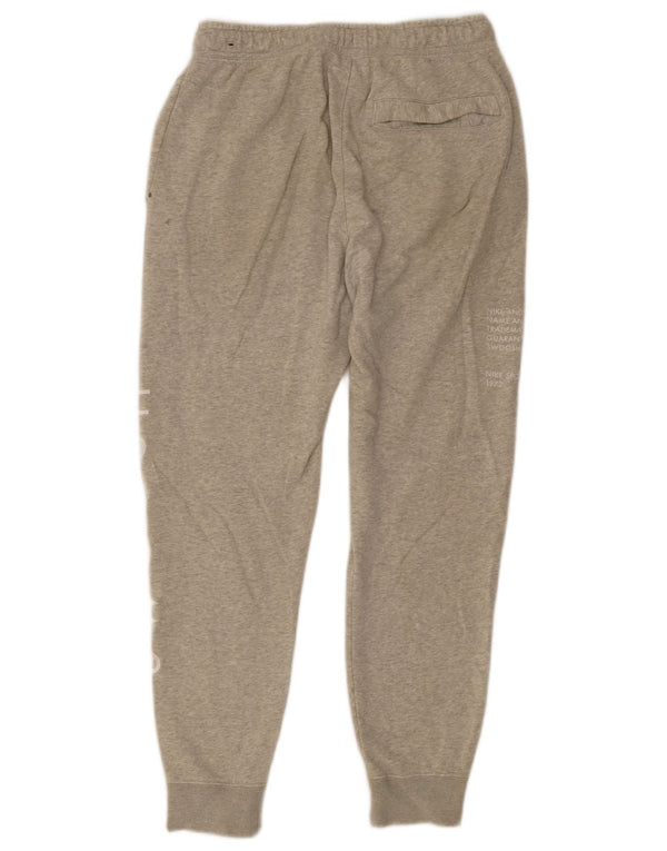 Nike Herren-Trainingshose mit Swoosh-Grafik, Jogginghose, Größe S, Grau meliert