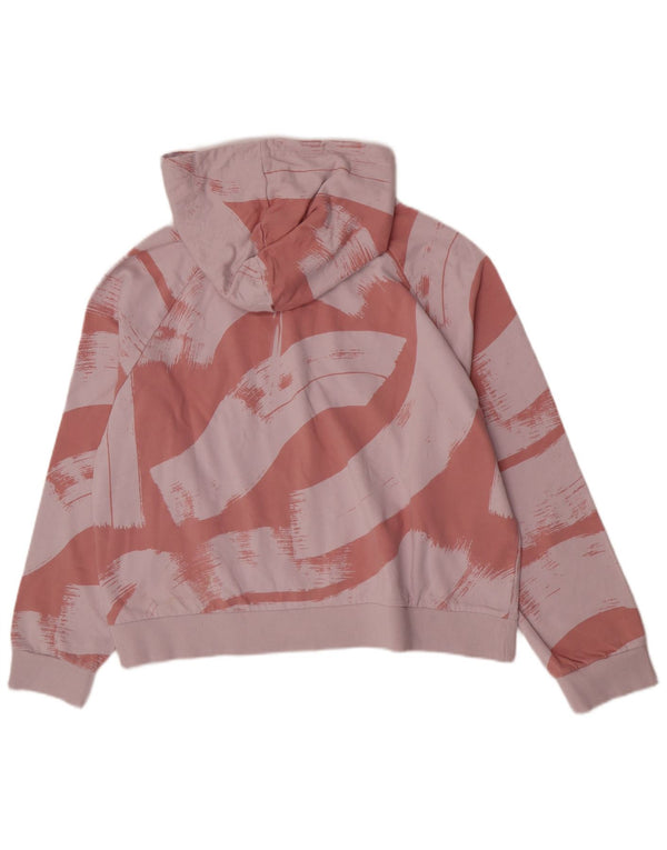 Adidas Damen Relaxed Fit Hoodie Pullover UK 16//18 Large Pink Colourblock