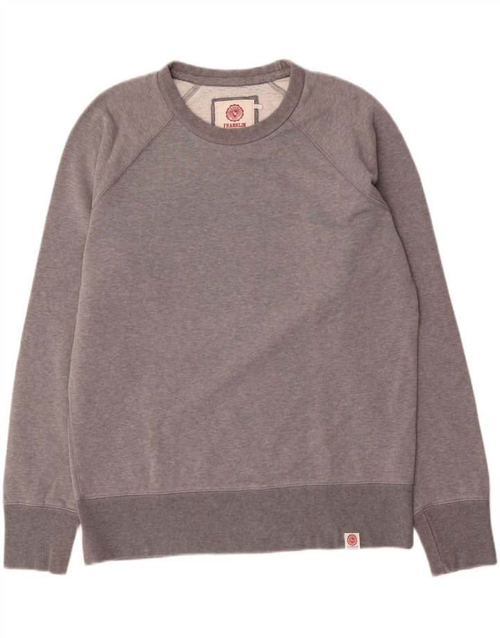 Franklin & Marshall Herren-Sweatshirt-Pullover, groß, grau gefleckt