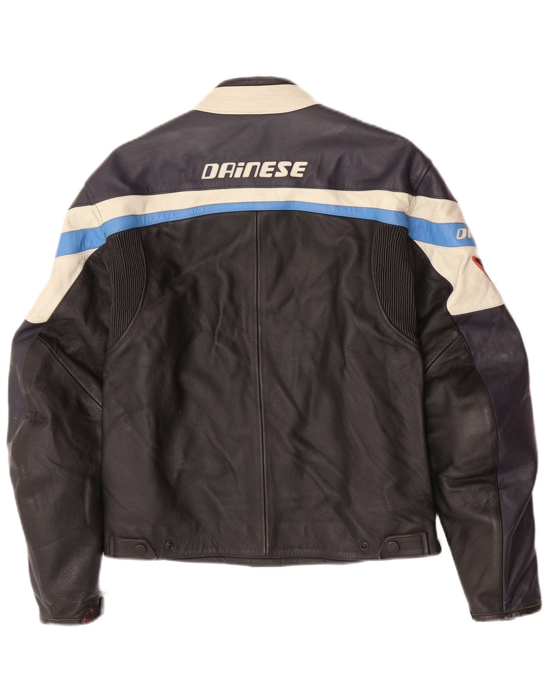 Dainese Herren Graphic Racer Jacke UK 36 Small Schwarzes Colourblock-Leder