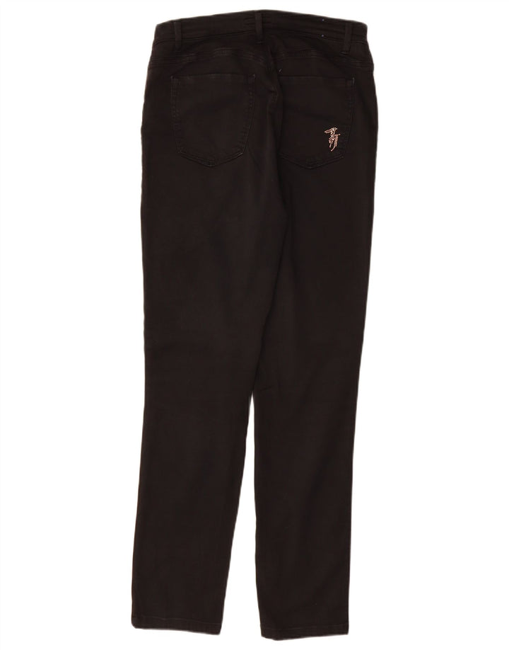 TRUSSARDI Damen Skinny Jeans IT 44 Medium W28 L29 Schwarz