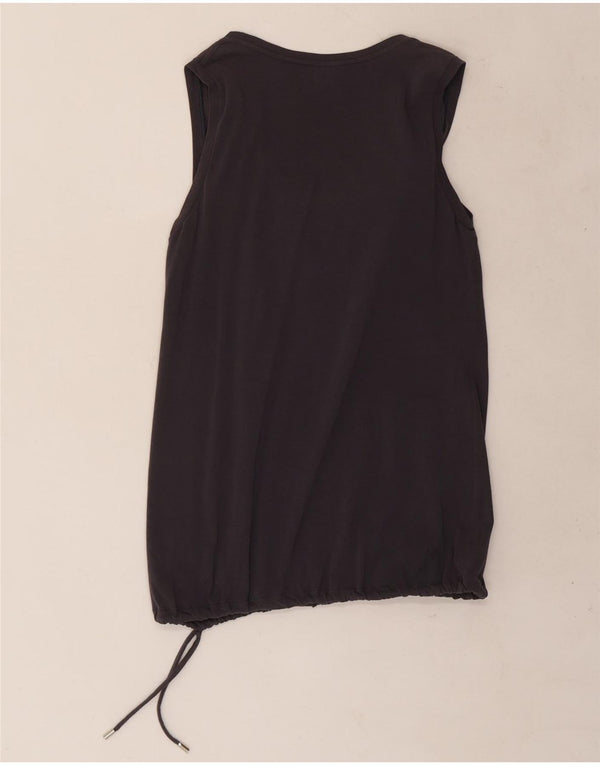 Trussardi Damen ärmelloses Blusenoberteil UK 10 Small Grau