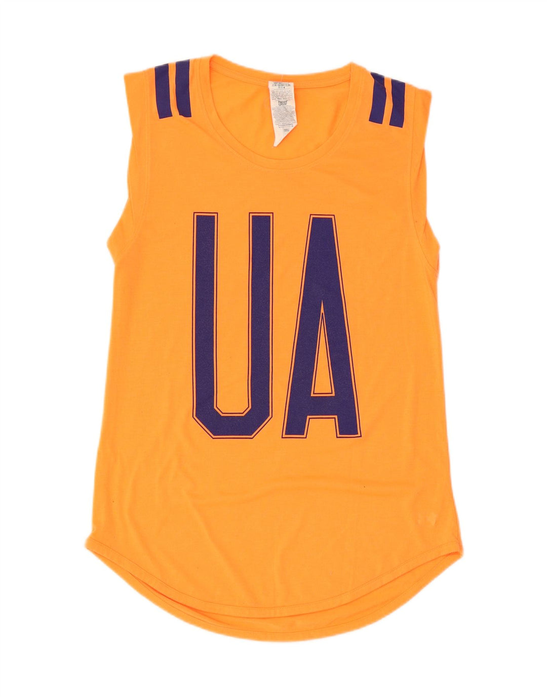 UNDER ARMOUR Damen Heat Gear Grafik-Trägershirt UK 12 Medium Orange