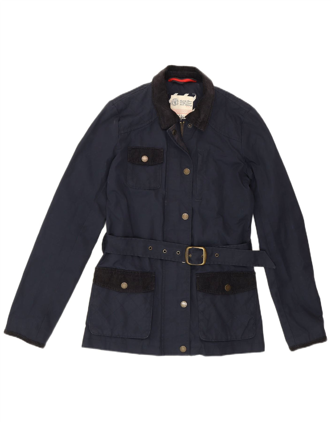 FAT FACE Damen-Utility-Jacke UK 8 Small Marineblaues Polyester