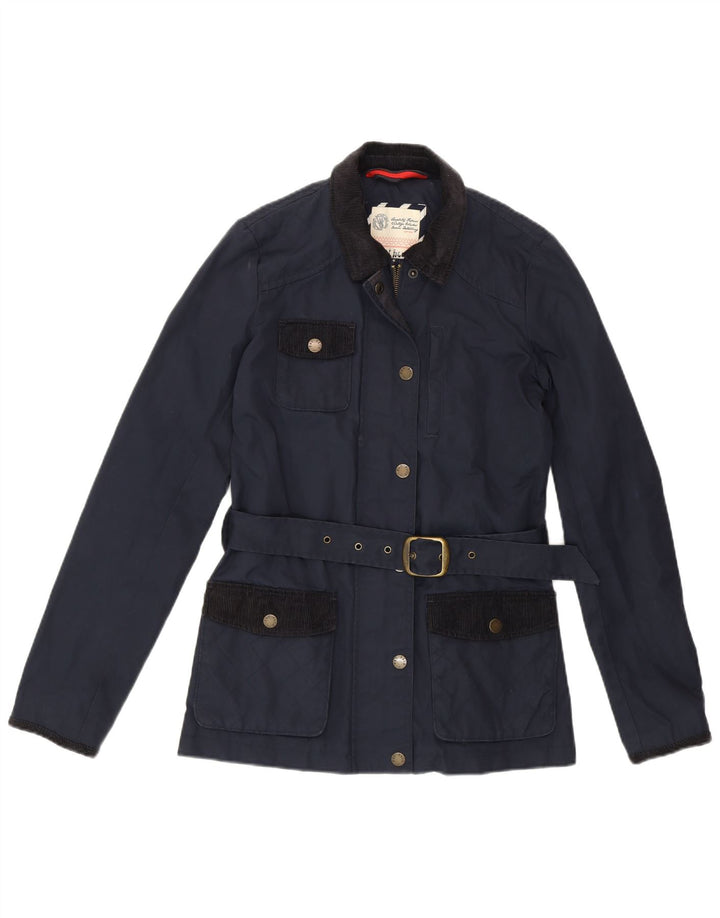 FAT FACE Damen-Utility-Jacke UK 8 Small Marineblaues Polyester