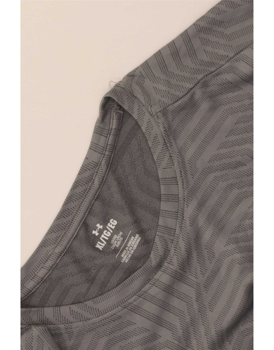 Under Armour Herren T-Shirt Top XL Grau Geometrisch