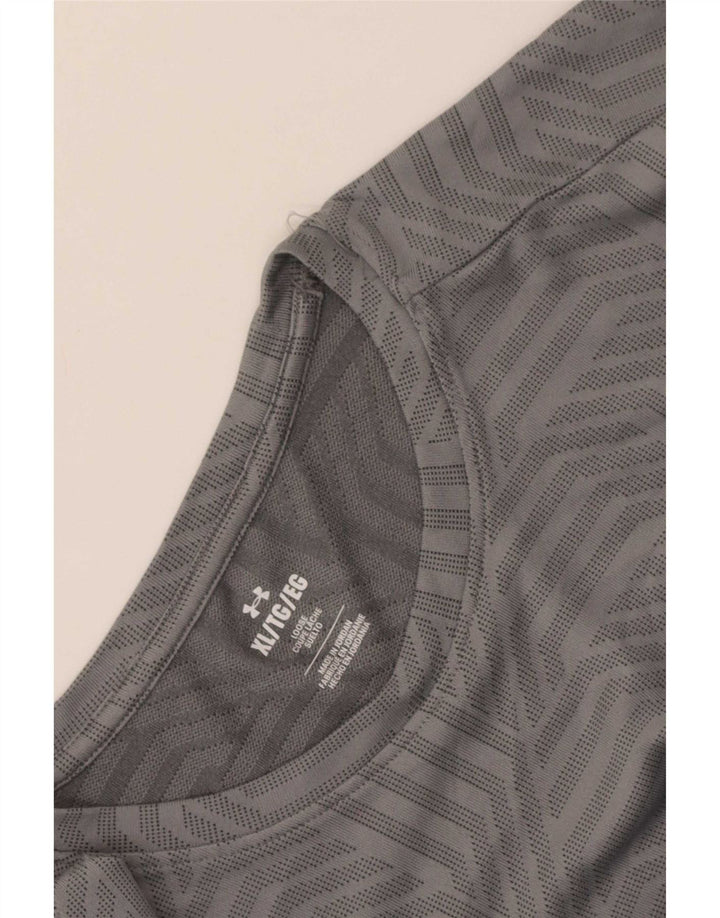 Under Armour Herren T-Shirt Top XL Grau Geometrisch