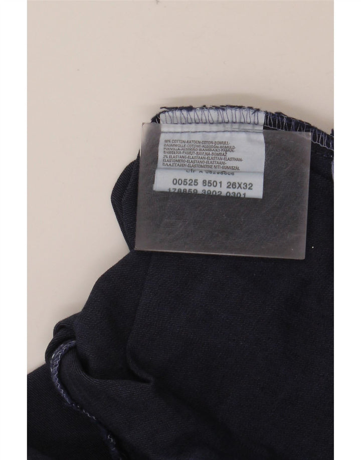 LEVI'S Womens Flared Jeans W26 L32 Navy Blue Cotton