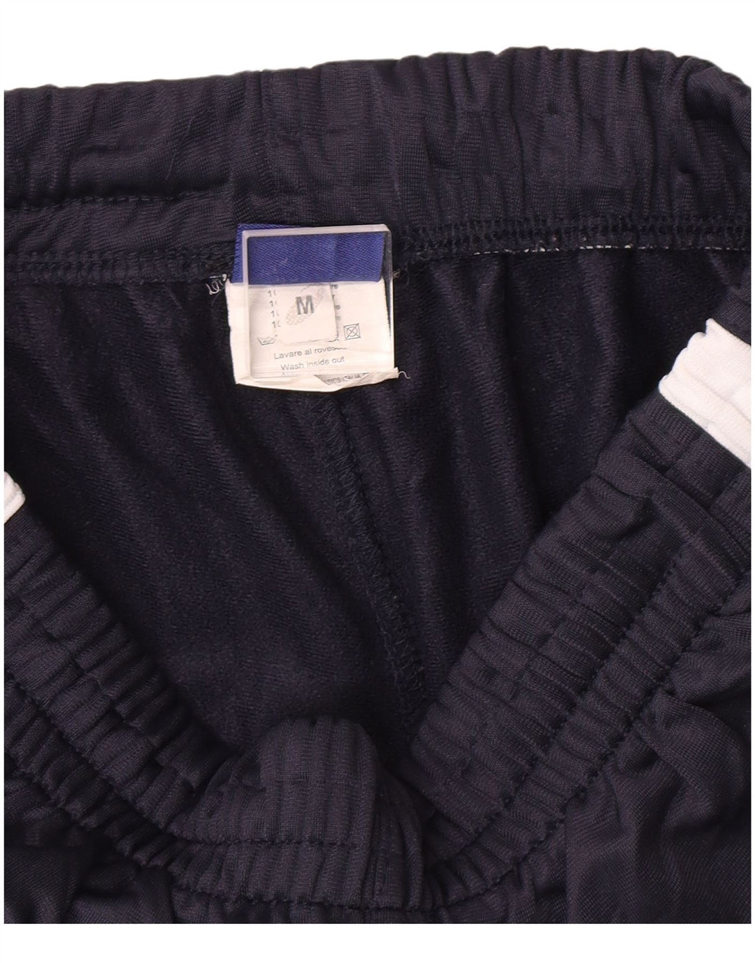 ASICS Womens Tracksuit Trousers UK 12 Medium  Navy Blue Colourblock