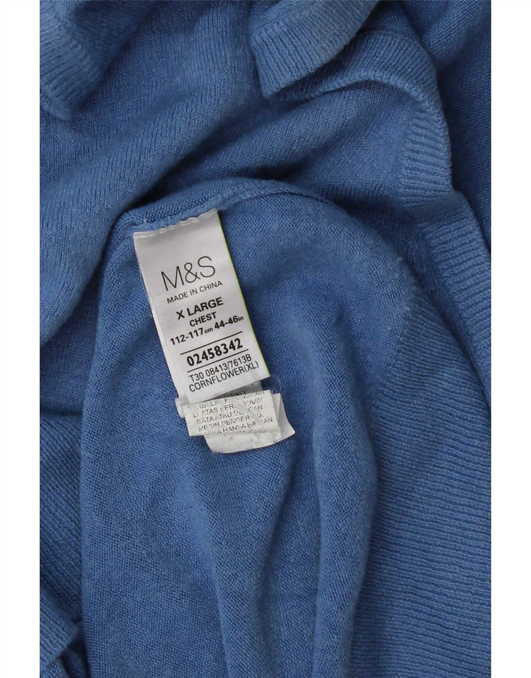 Marks & Spencer Herren Weste Tank Top XL Blau Acryl