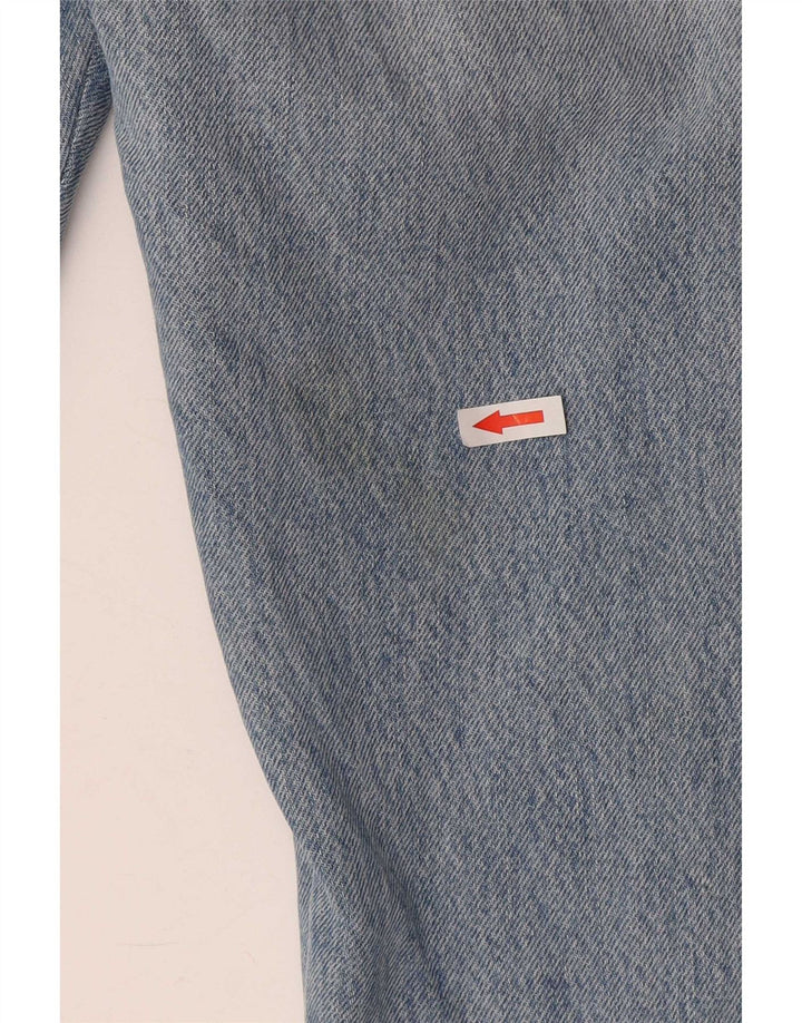 Levi's Damen 501 Distressed Straight Jeans W29 L28 Blaue Baumwolle