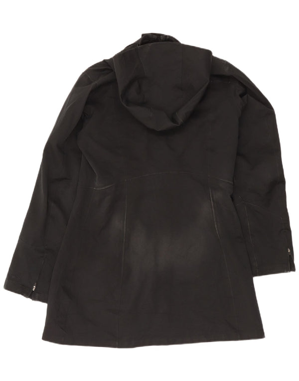 Patagonia Damen-Windbreaker-Mantel mit Kapuze, UK 14, Mittelschwarz, Polyester