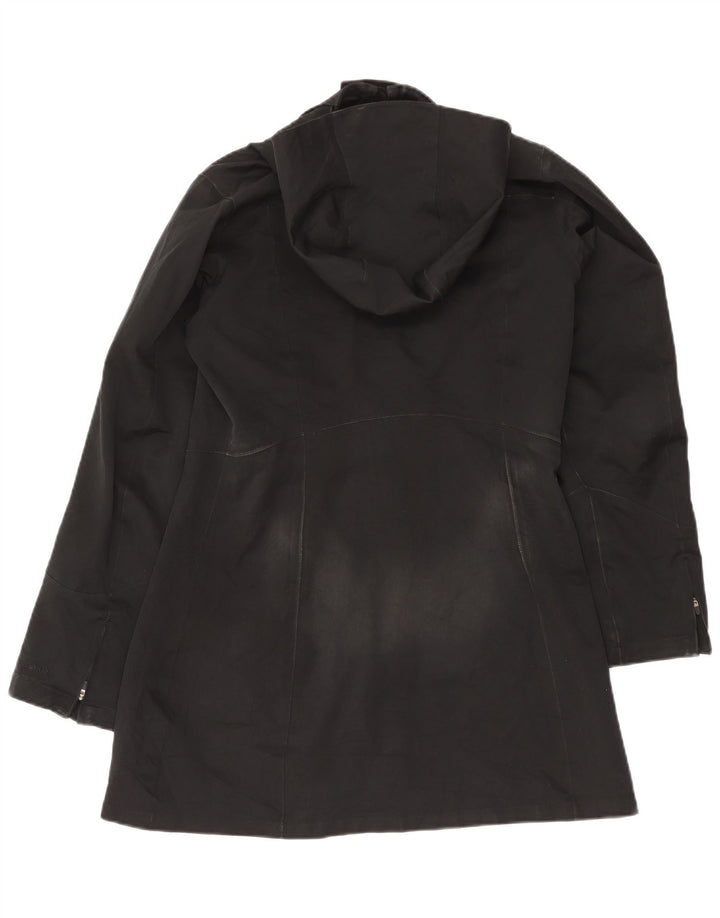 Patagonia Damen-Windbreaker-Mantel mit Kapuze, UK 14, Mittelschwarz, Polyester
