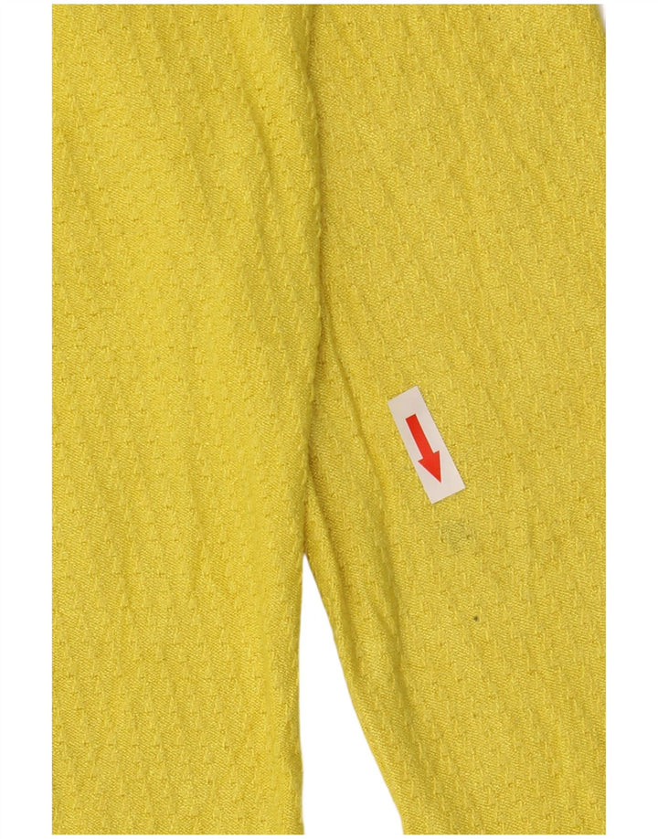 Zara Damen-Pullover mit Rundhalsausschnitt, Gr. 12, Mittelgelb
