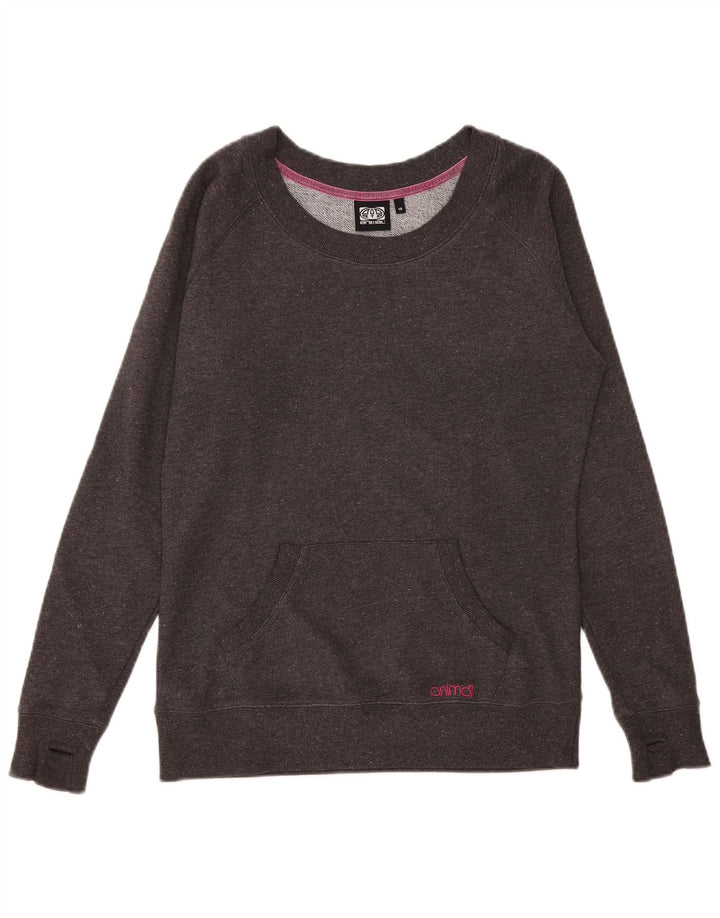 Animal Damen-Sweatshirt-Pullover, Gr. 10, klein, grau gefleckt