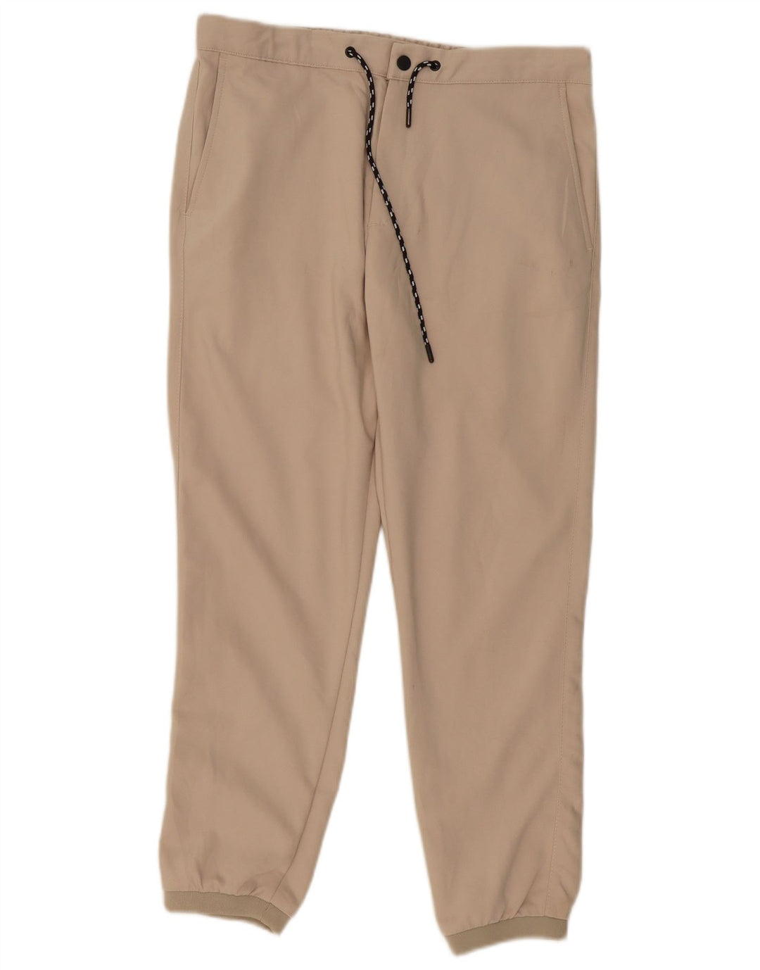ZARA Herren Jogger-Chino-Hose, mittelgroß, W32, L28, beige, Polyester