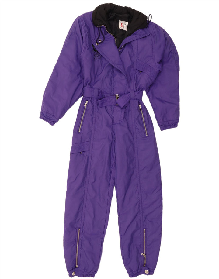 Belfe Ski-Overall für Damen, UK 12, mittellila, geblümtes Nylon