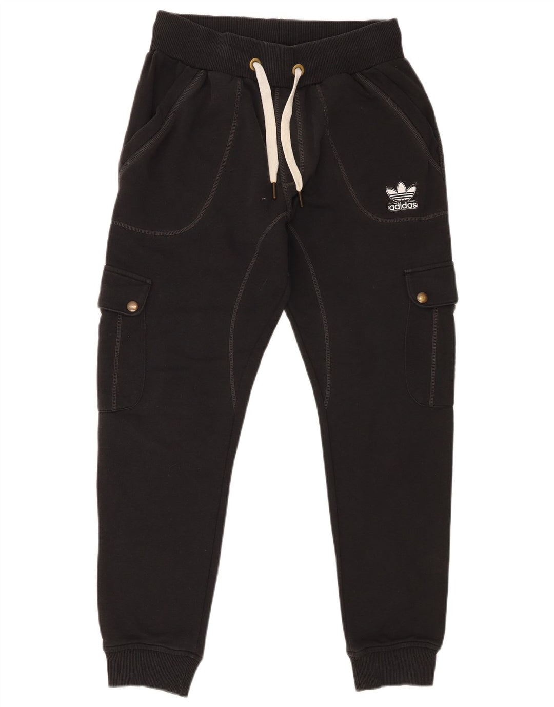 Adidas Herren Cargo-Trainingshose, Jogginghose, Größe S, Schwarz, Baumwolle