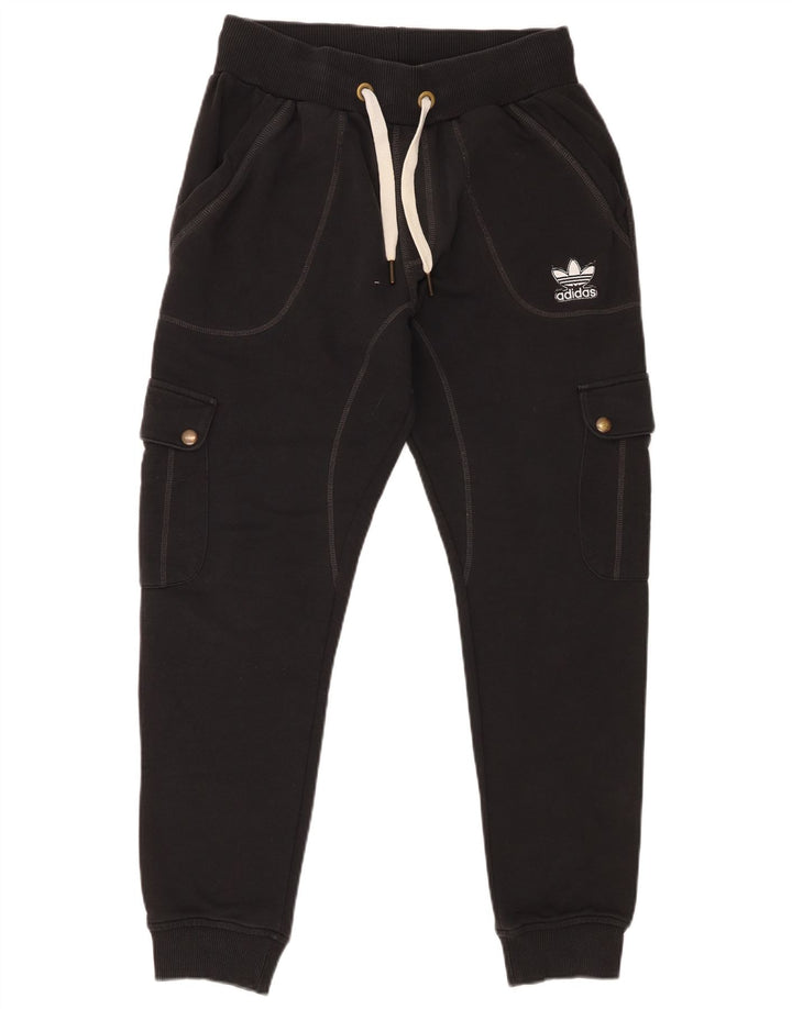 Adidas Herren Cargo-Trainingshose, Jogginghose, Größe S, Schwarz, Baumwolle