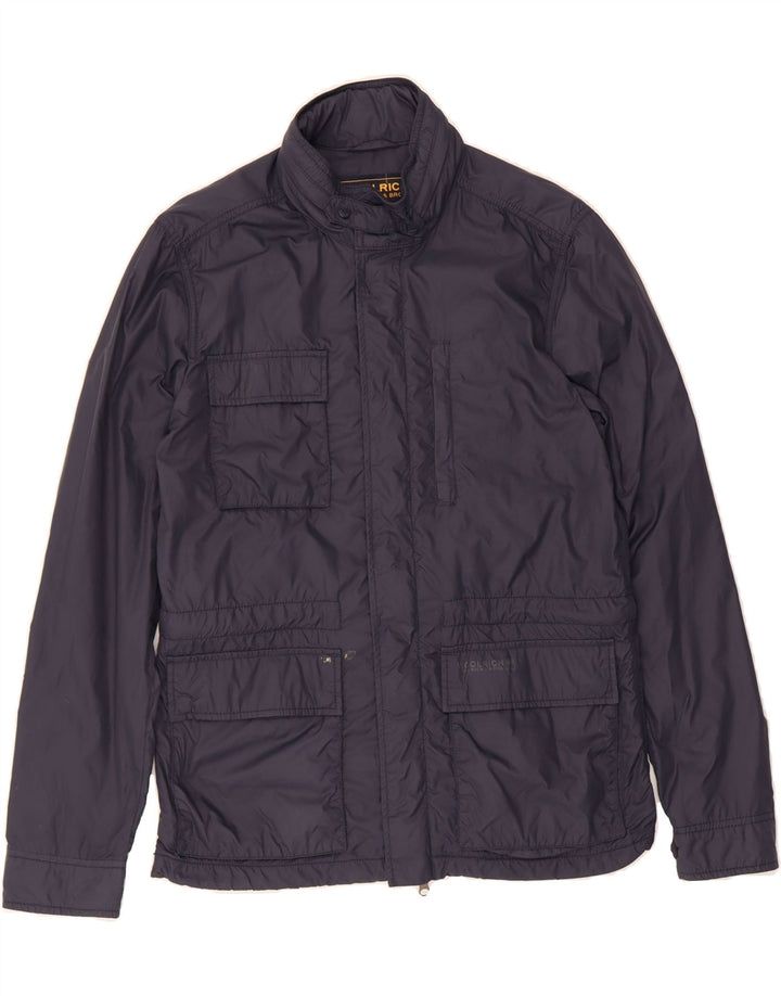 WOOLRICH Mens Utility Jacket UK 38 Medium Navy Blue Nylon Vintage Woolrich and Second-Hand Woolrich from Messina Hembry 