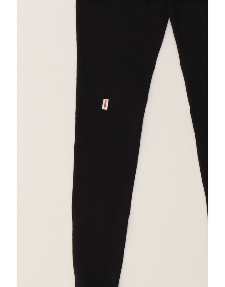 REEBOK Womens Leggings UK 4 XS  Black Polyester Vintage Reebok and Second-Hand Reebok from Messina Hembry 