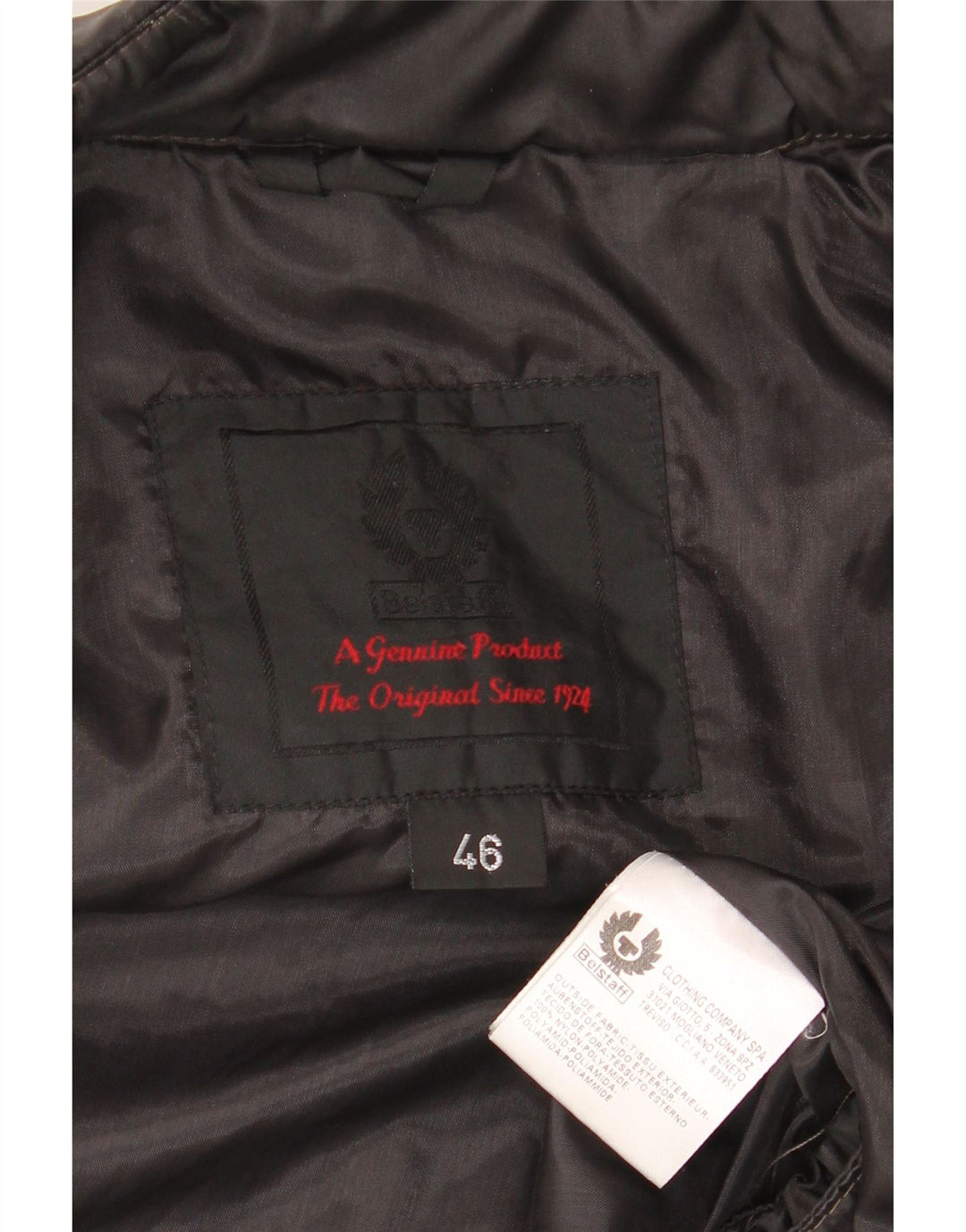 Belstaff Damen Bikerjacke IT 46 Large Schwarz Polyamid