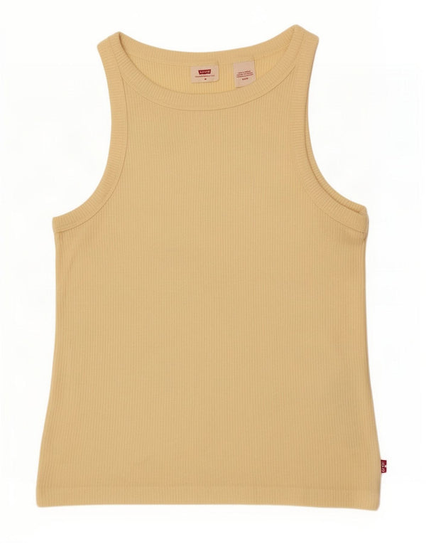Levi's Damen-Trägershirt UK 12 Mittelgelb aus Modal