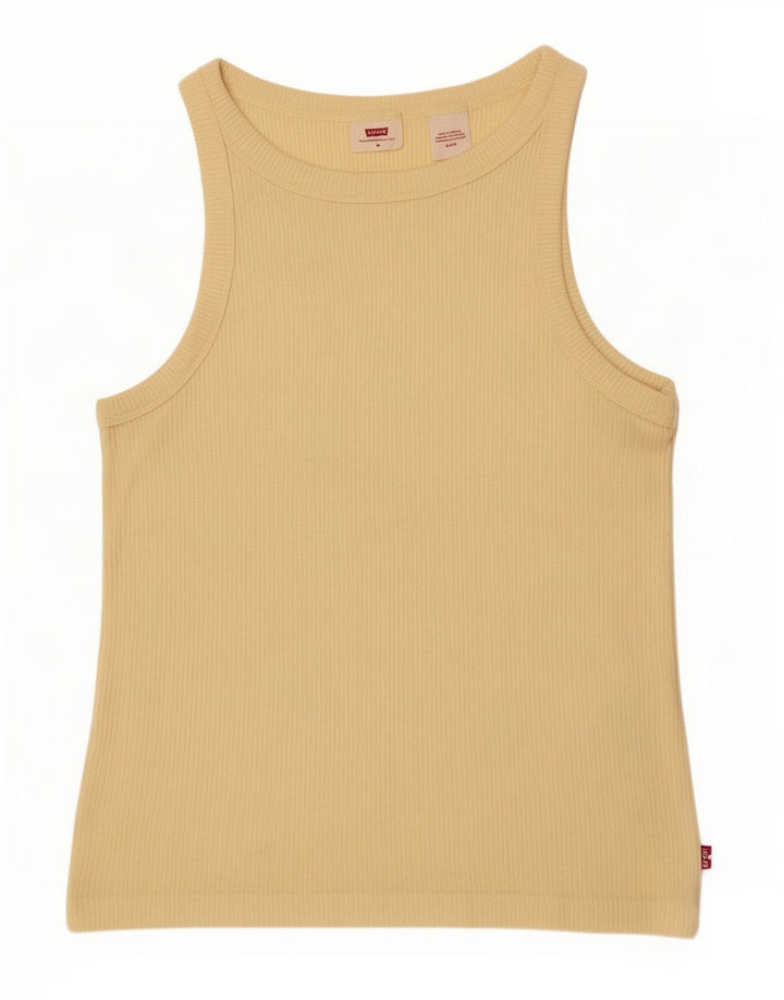 Levi's Damen-Trägershirt UK 12 Mittelgelb aus Modal