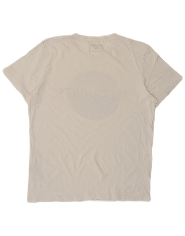 Jack & Jones Herren-T-Shirt mit Grafik, Größe L, aus weißer Baumwolle