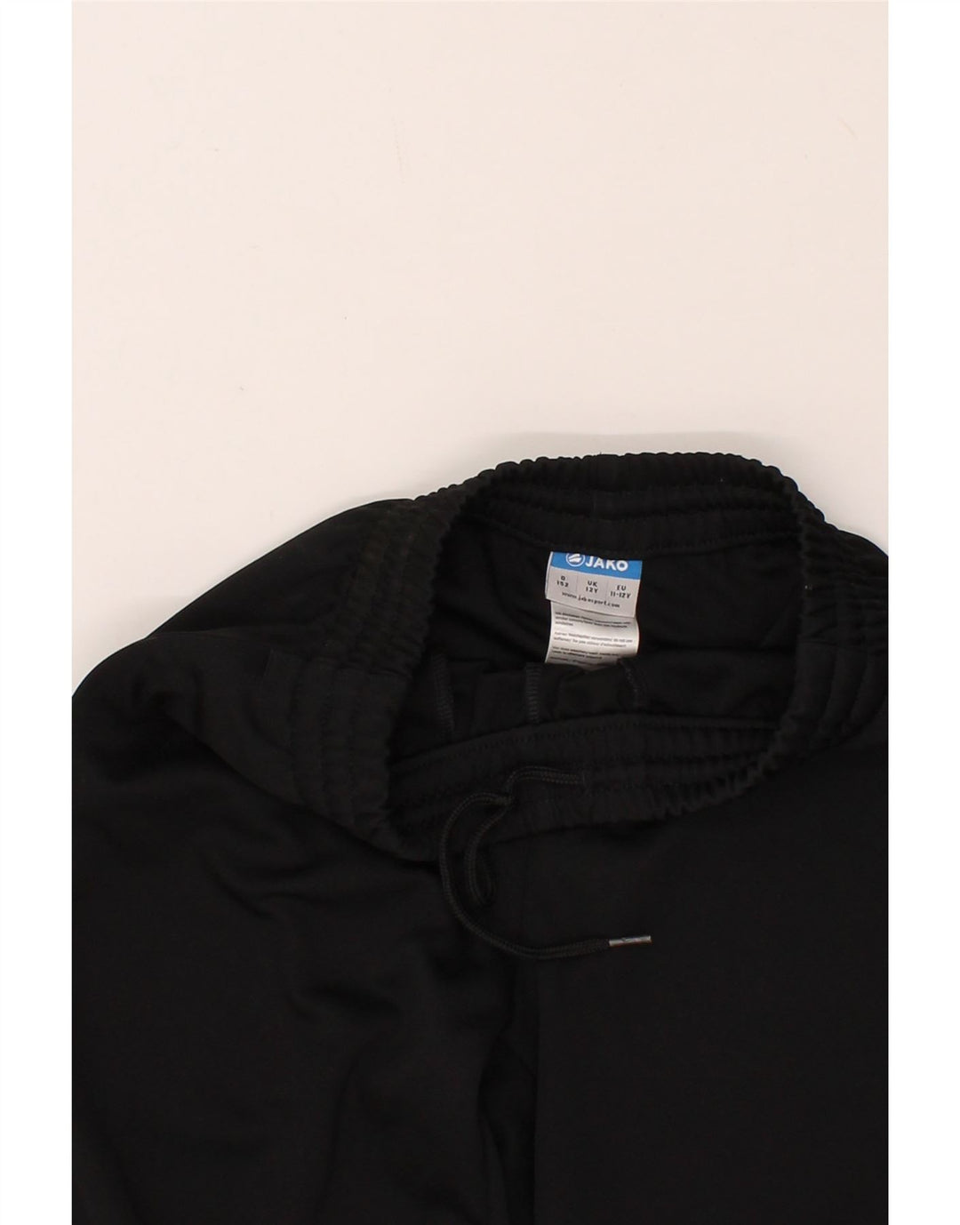 JAKO Boys Tracksuit Trousers 11-12 Years Black Polyester Vintage Jako and Second-Hand Jako from Messina Hembry 