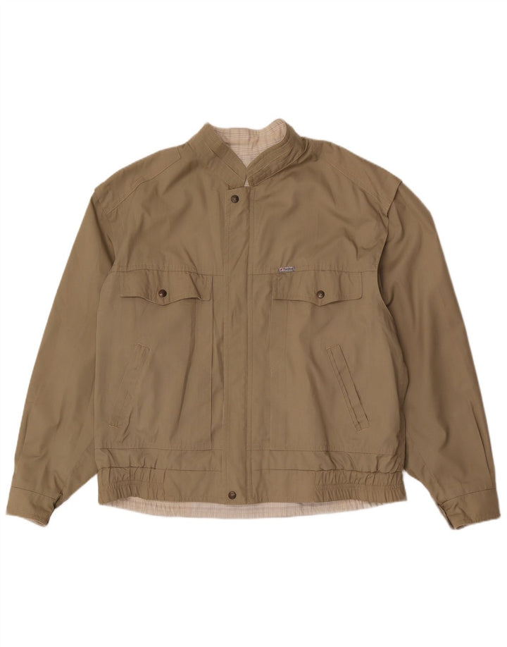 Faciba Herren Wende-Bomberjacke IT 54 2X Khaki Polyester