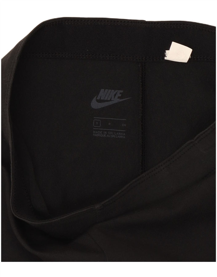 Nike Damen Graphic Leggings UK 10 Small Schwarz