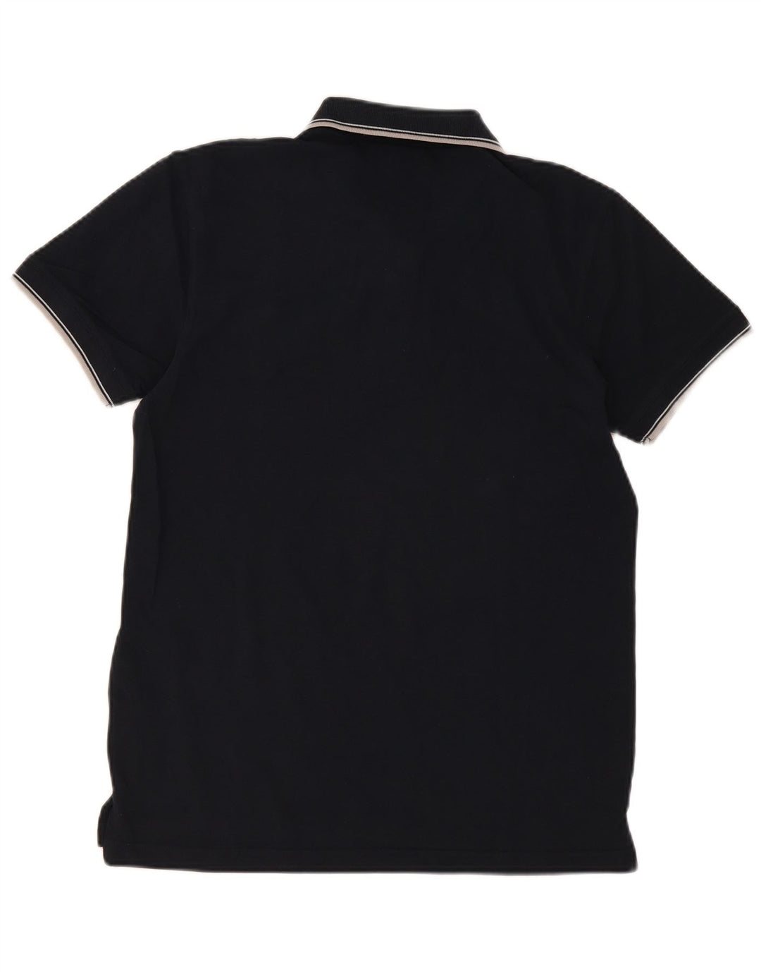 Renato Balestra Herren Poloshirt Große schwarze Baumwolle