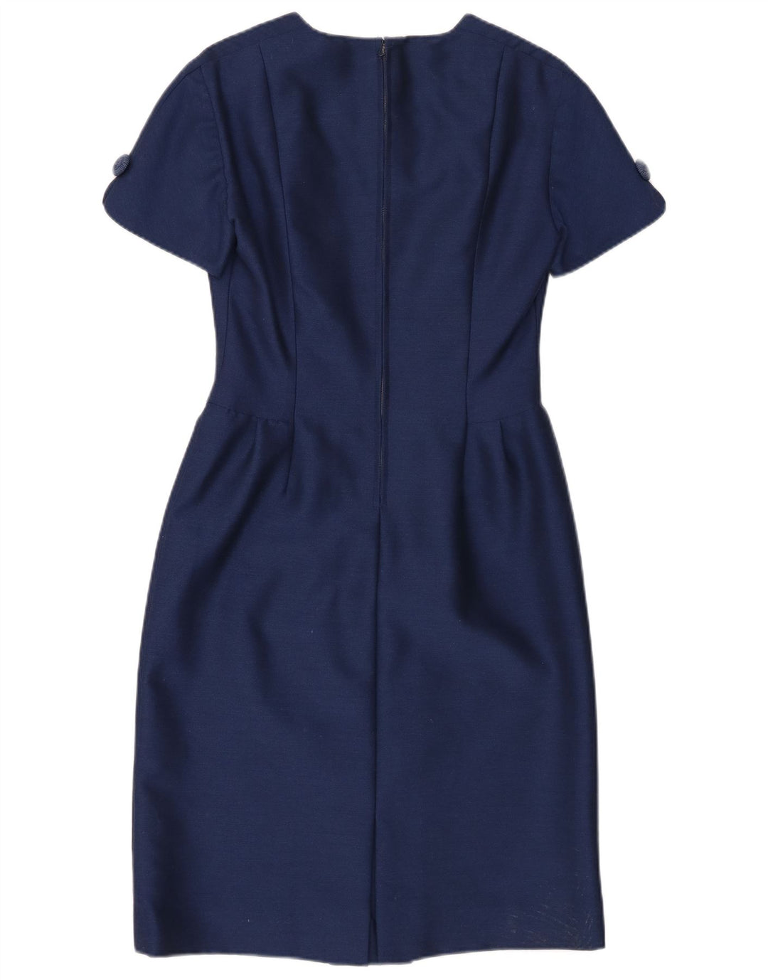 Vintage Damen Etuikleid UK 10 Small Marineblau